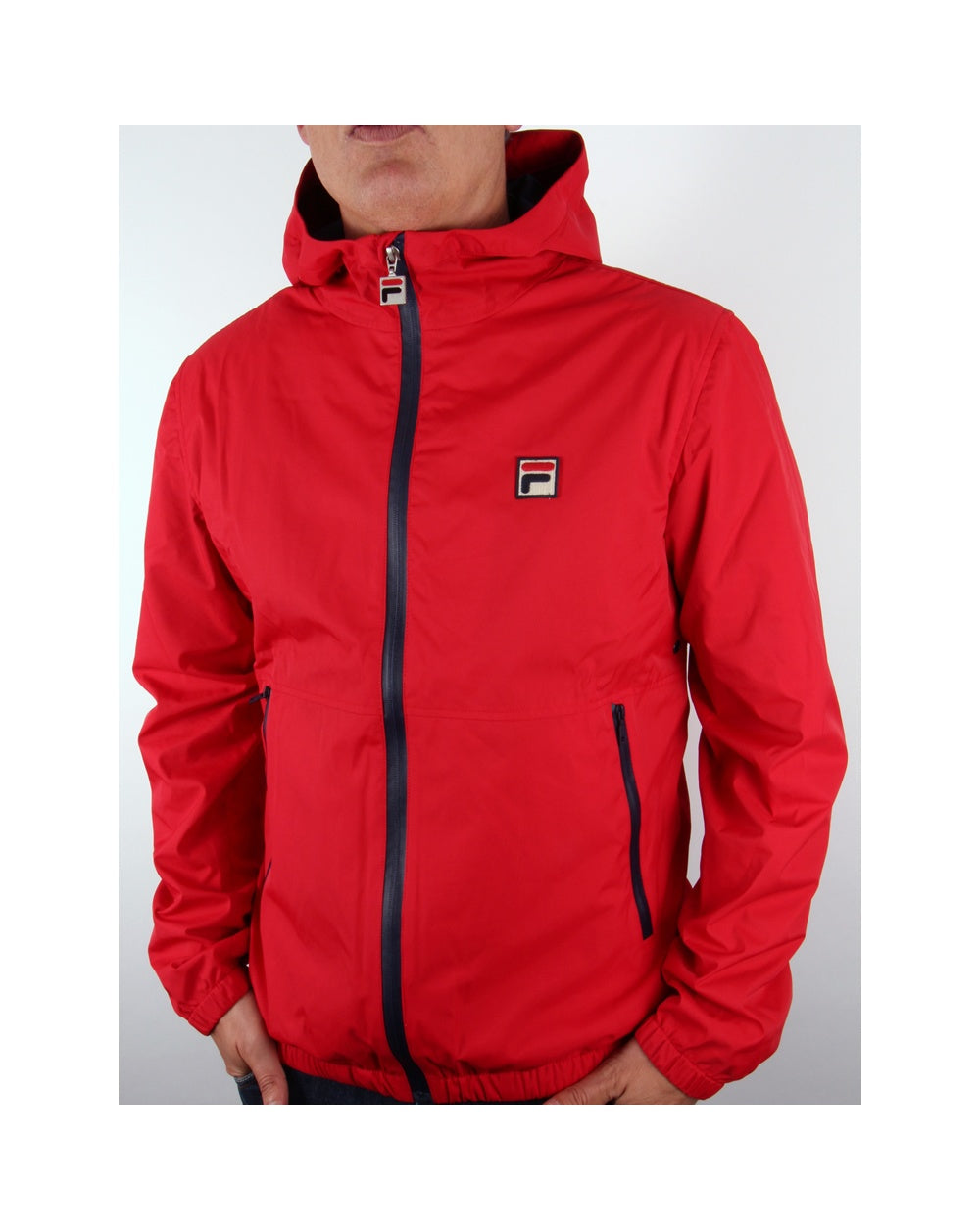 Fila Vintage Lazzer Technische Jacke Rot