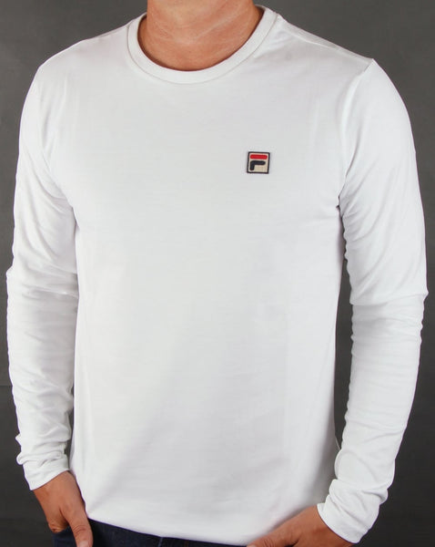 Fila Vintage Long Sleeve T-shirt White
