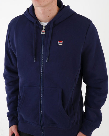 Fila Vintage Lucian Full Zip Hoodie Marineblau