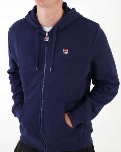Fila Vintage Lucian Full Zip Hoodie Marineblau