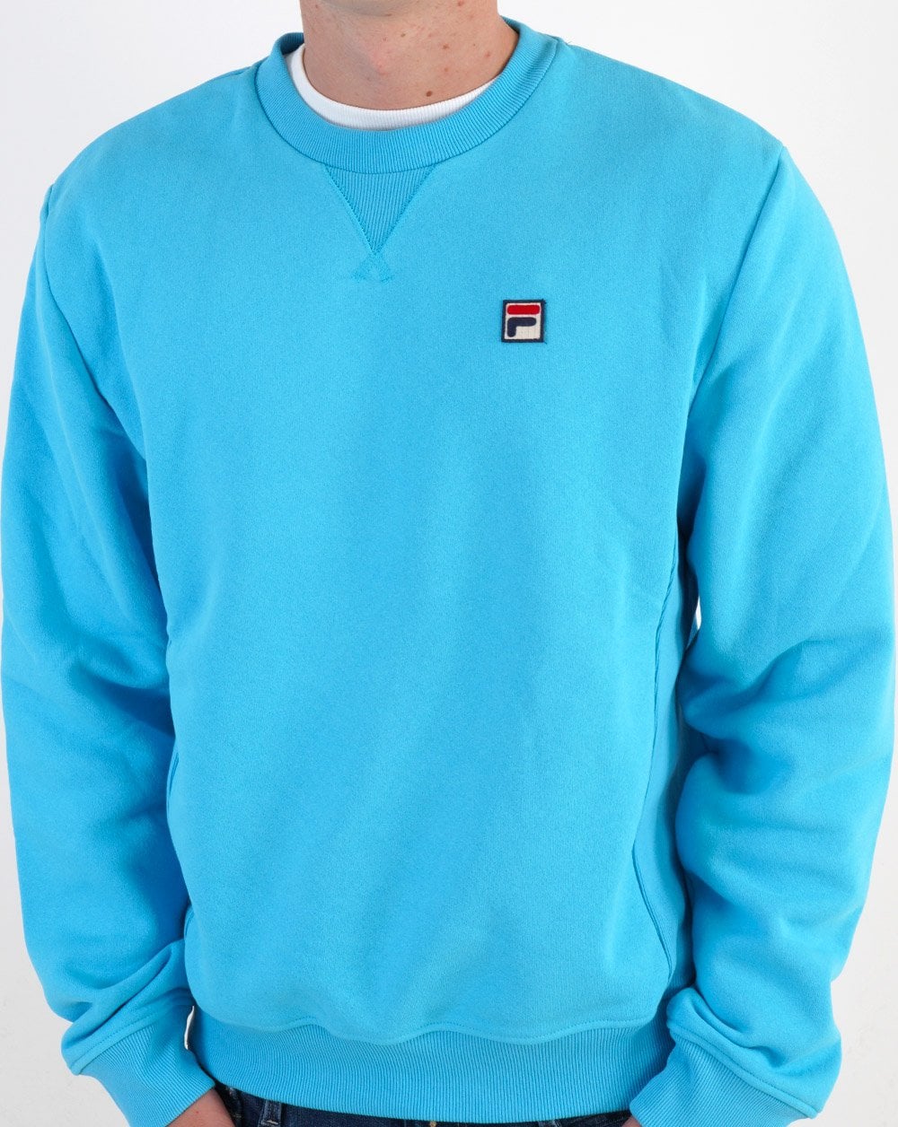 Fila Vintage Luka Crew Sweatshirt Aquablau