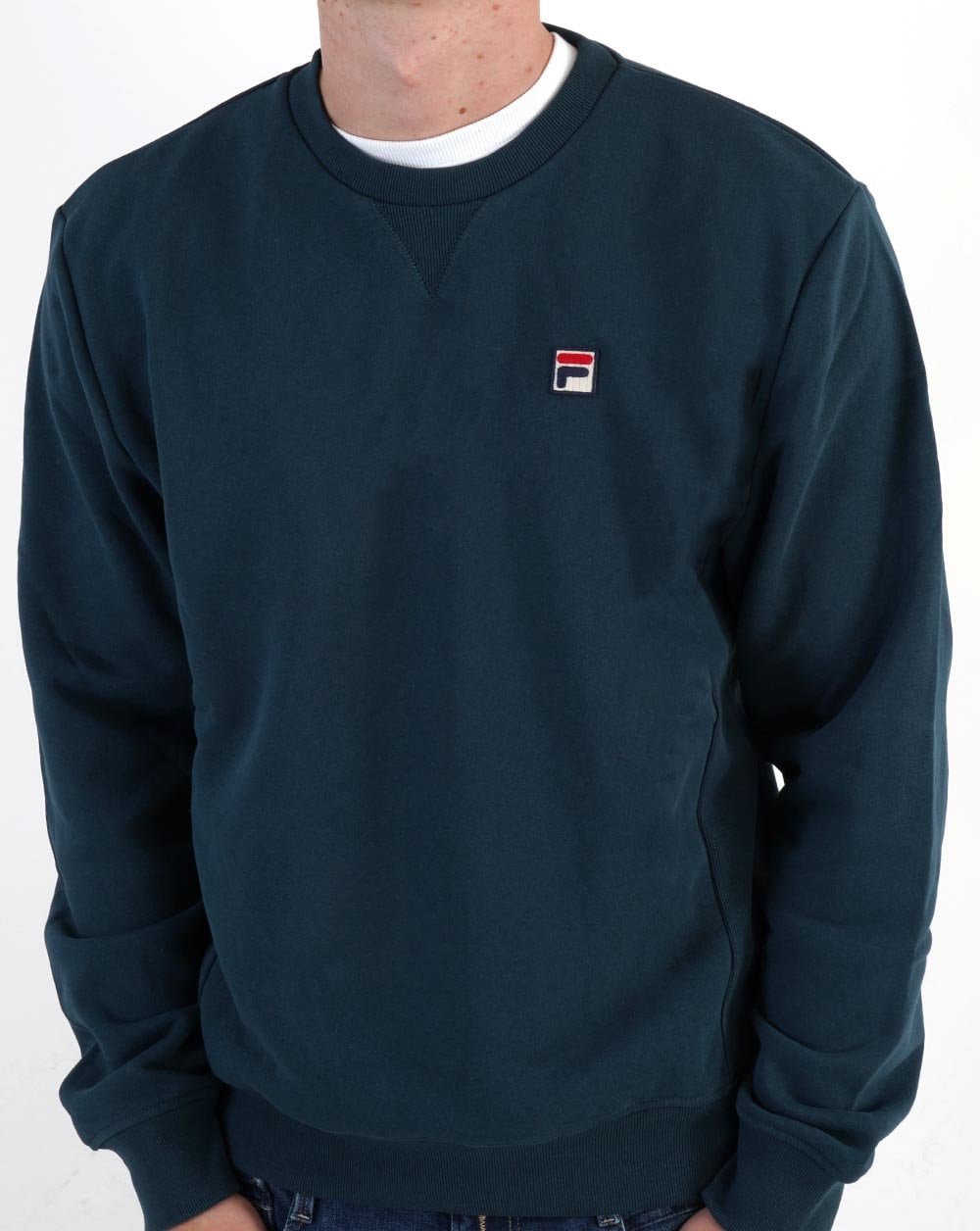 Fila Vintage Luka Crew Sweat Dark Teal