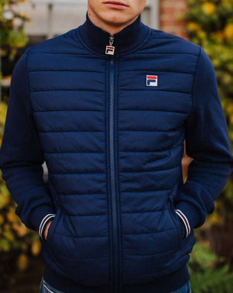 Fila Vintage Malachi Puffer Jacket Navy