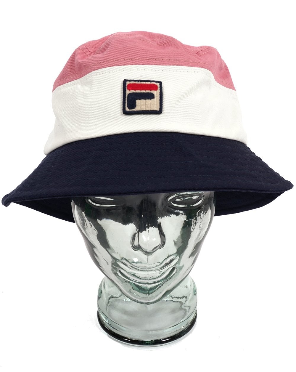 Fila Vintage Marco Bucket Hat Dunkelrosa/Marineblau/Gardenie