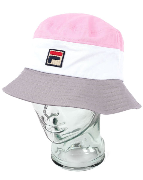 Fila Vintage Marco Bucket Hat Pink/White/Grey
