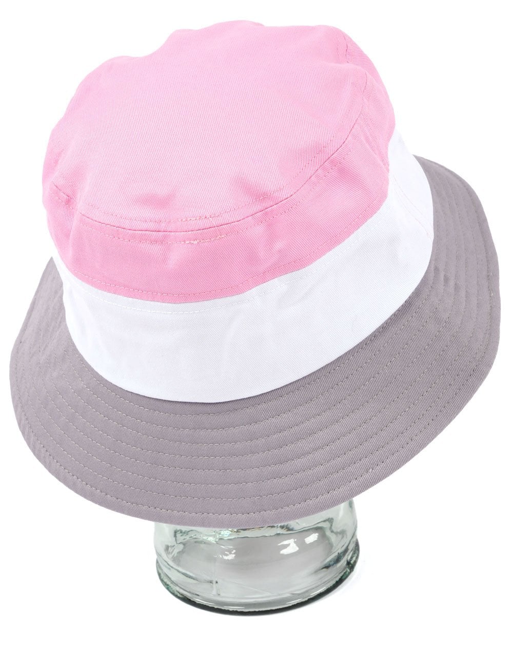 Fila Vintage Marco Bucket Hat Pink/Weiß/Grau