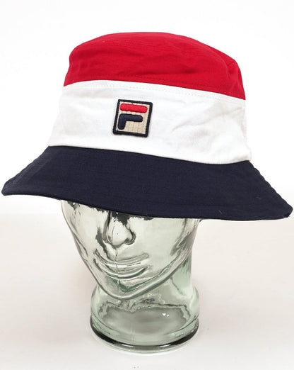 Fila Vintage Marco Bucket Hat Rot/Weiß/Marineblau