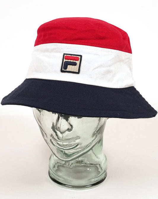 Fila Vintage Fila Vintage Marco Bucket Hat Rot/Weiß/Marineblau