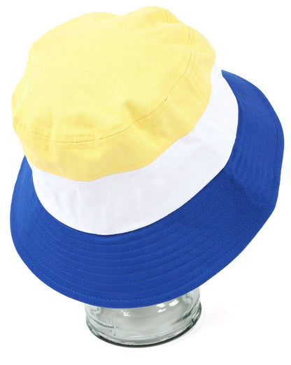 Fila Vintage Marco Bucket Hat Gelb/Weiß/Türkisches Meer