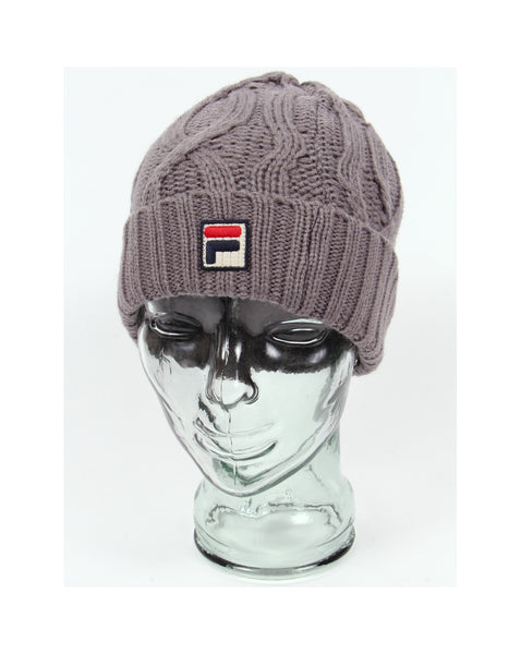 Fila Vintage Marsura Knitted Ski Beanie Grey