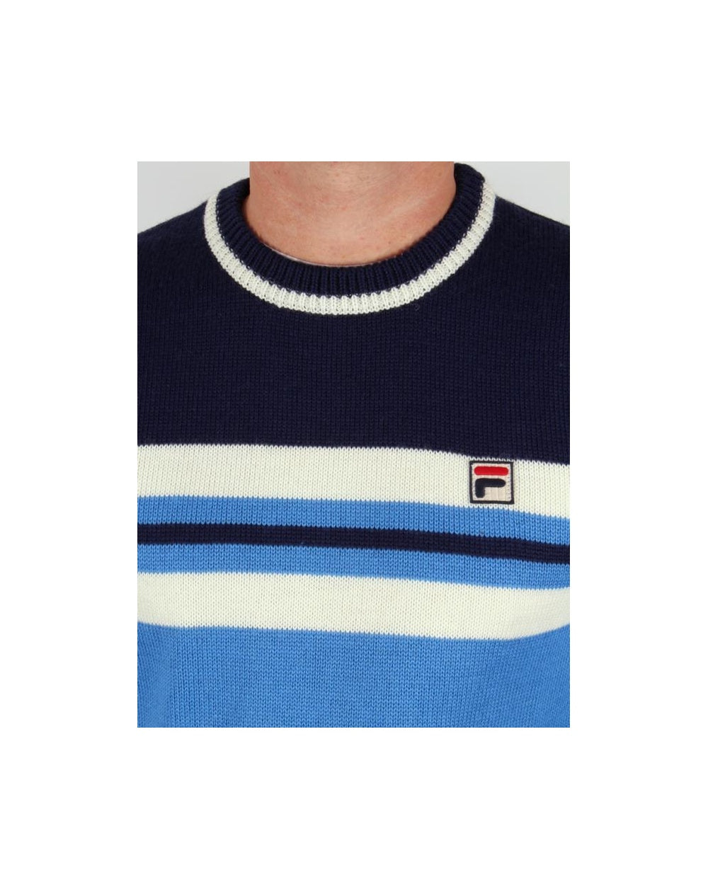 Fila Vintage Martelli Pullover Ozeanblau 