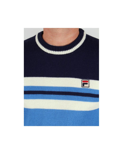 Fila Vintage Martelli Pullover Ozeanblau 