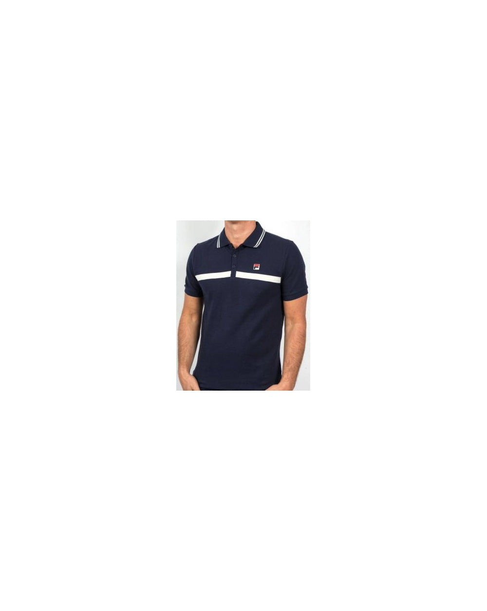 Fila Vintage Match &amp; Castello Poloshirt Doppelpack Weiß/Marineblau