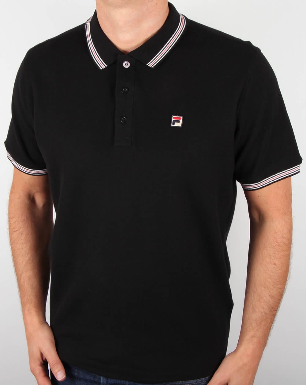 Fila Vintage Matcho 3 Poloshirt Schwarz