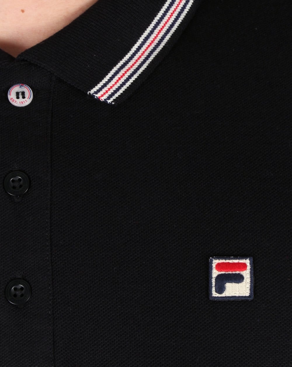 Fila Vintage Matcho 3 Poloshirt Schwarz
