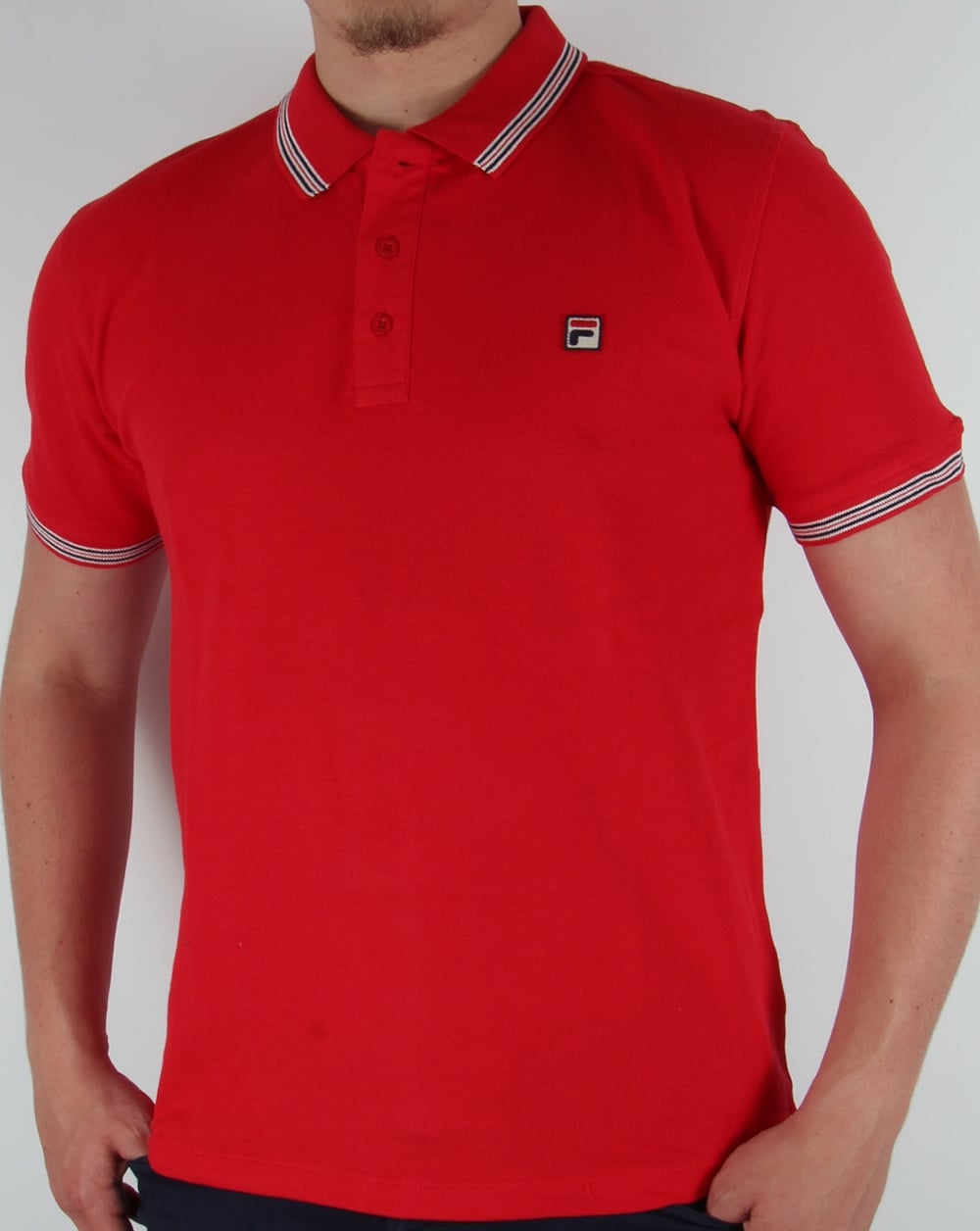 Fila Vintage Matcho 3 Poloshirt Rot