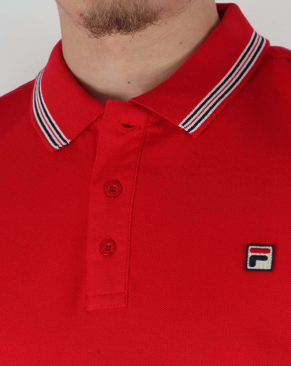 Fila Vintage Matcho 3 Poloshirt Rot
