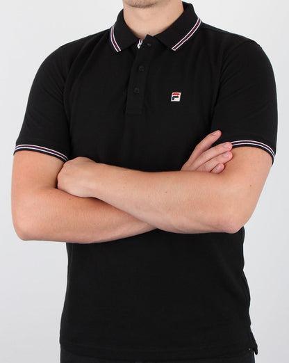 Fila Vintage Matcho 4 Poloshirt Schwarz