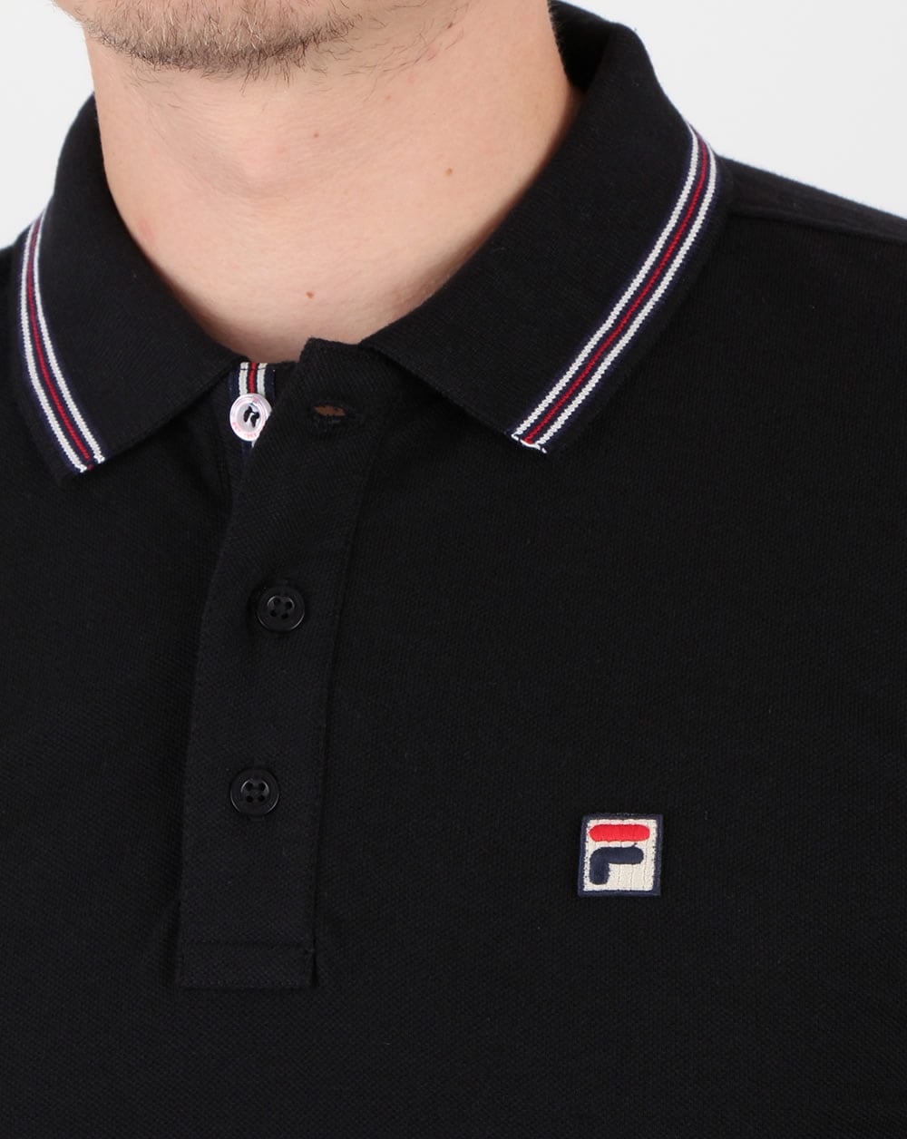 Fila Vintage Matcho 4 Poloshirt Schwarz