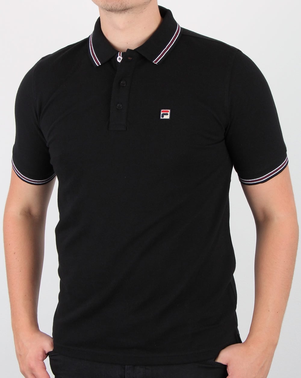 Fila Vintage Matcho 4 Poloshirt Schwarz