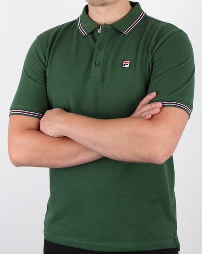 Fila Vintage Matcho 4 Poloshirt Grün