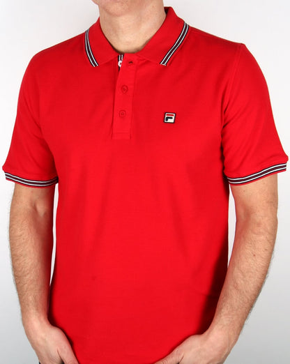 Fila Vintage Matcho 4 Poloshirt Rot