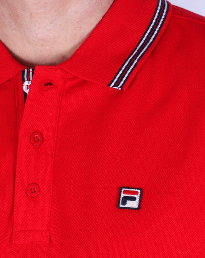 Fila Vintage Matcho 4 Poloshirt Rot