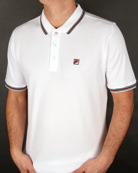 Fila Vintage Matcho 4 Polo Shirt White