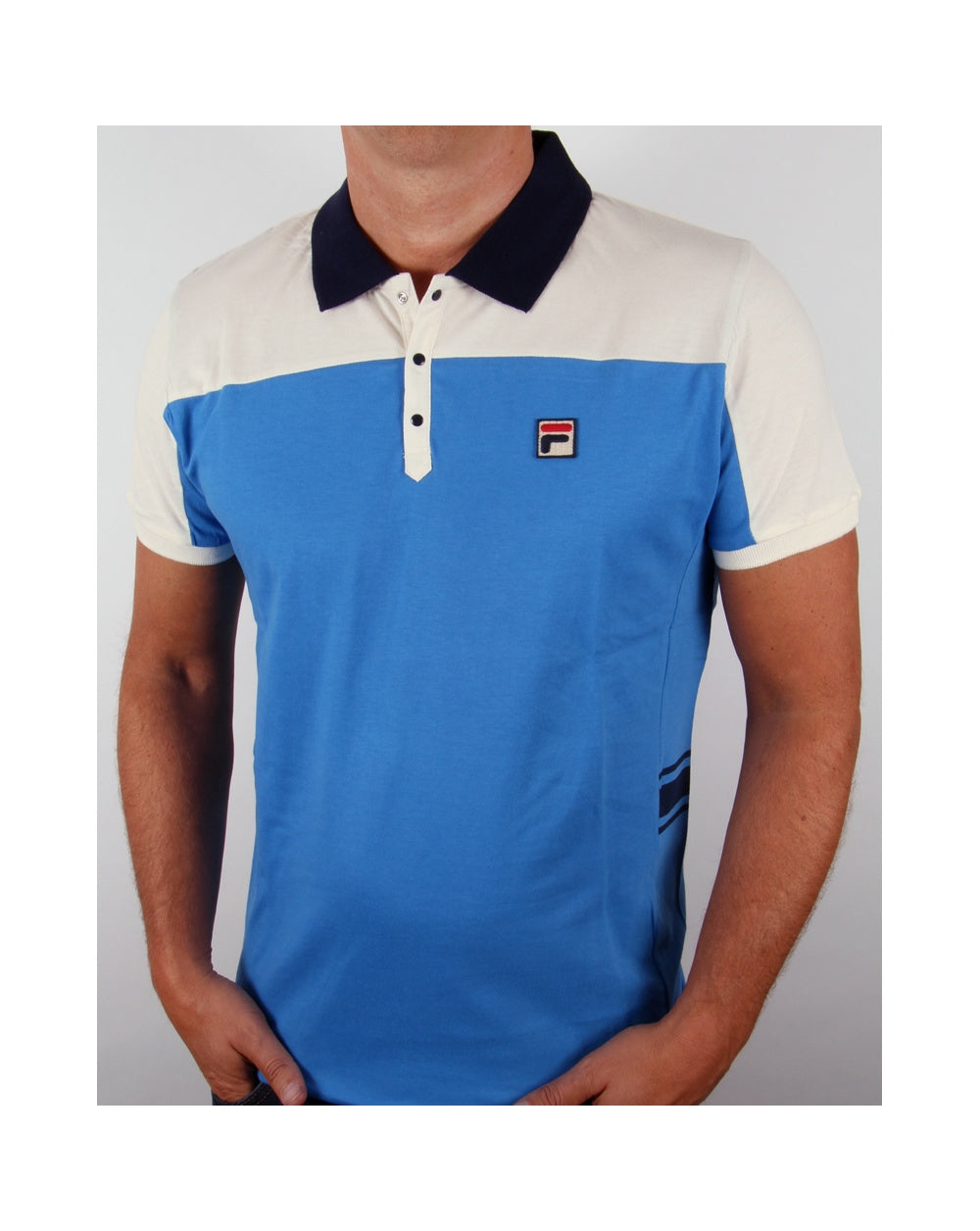 Fila Vintage Mivvi Poloshirt Ozeanblau