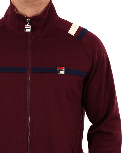 Fila Vintage Mk II Trainingsjacke in Weinrot