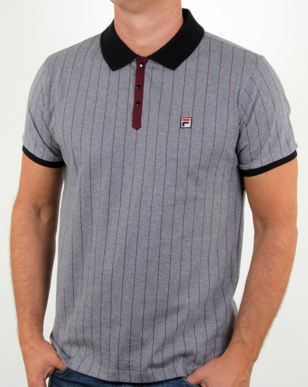 Fila Vintage Mk1 Settanta Poloshirt Grau