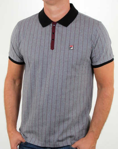 Fila Vintage Mk1 Settanta Poloshirt Grau