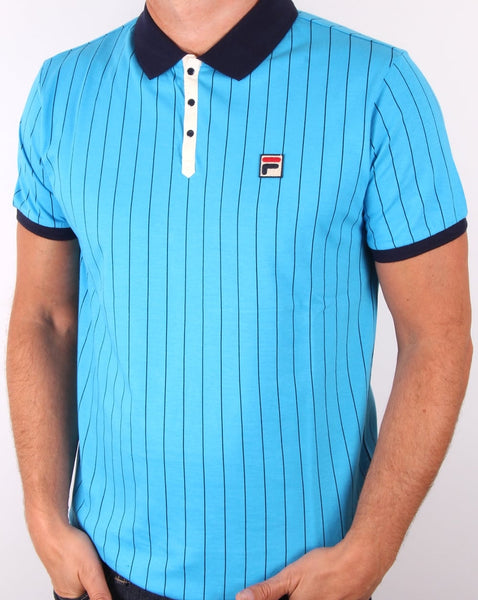 Fila Vintage Mk1 Settanta Polo Shirt Malibu Blue