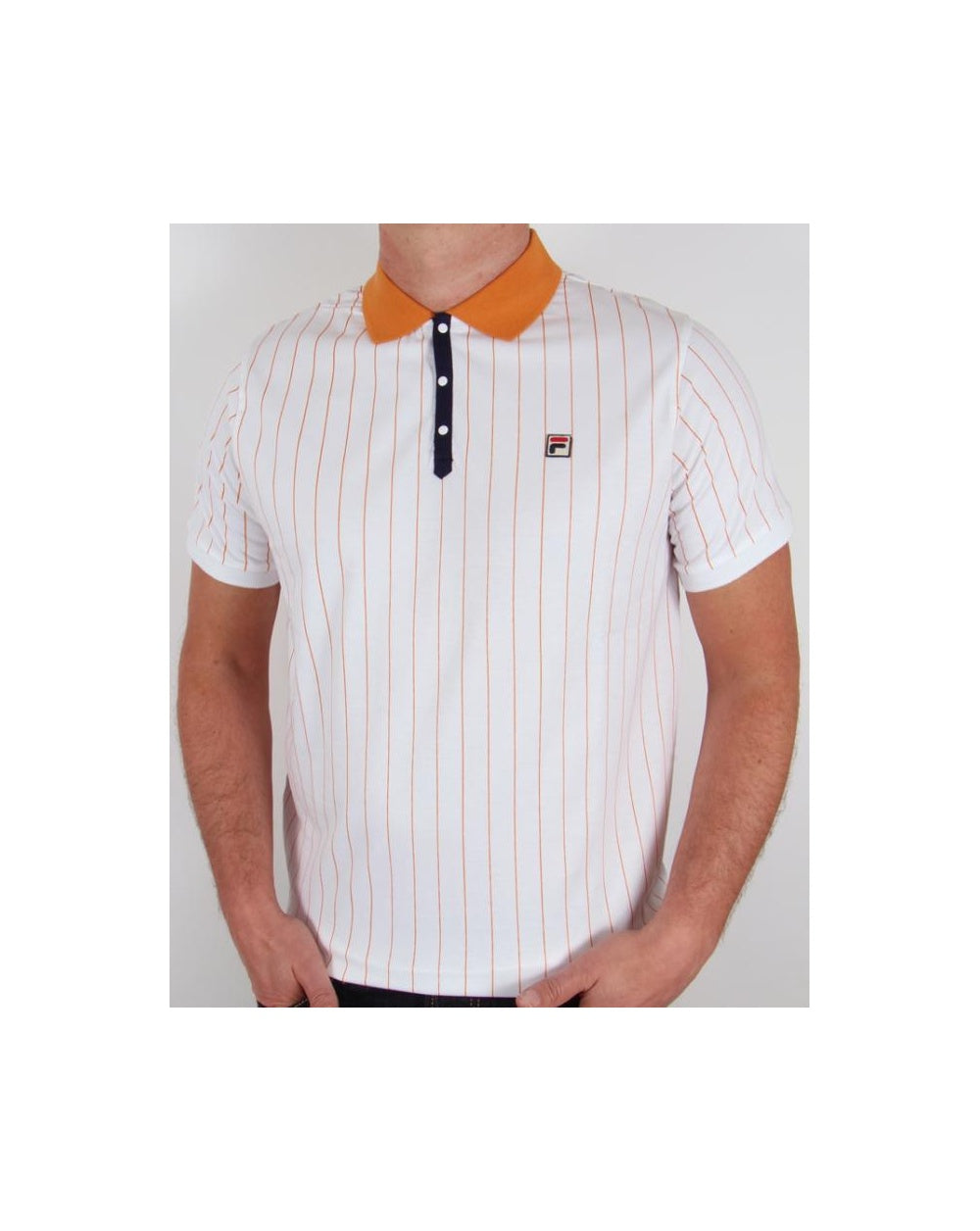 Fila Vintage Mk1 Settanta Poloshirt Weiß/Kupfer