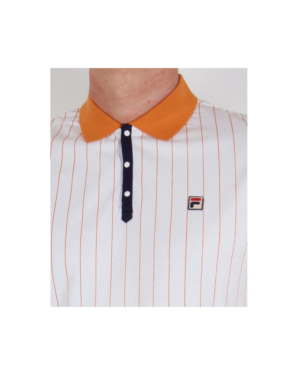 Fila Vintage Mk1 Settanta Polo Shirt White/Copper