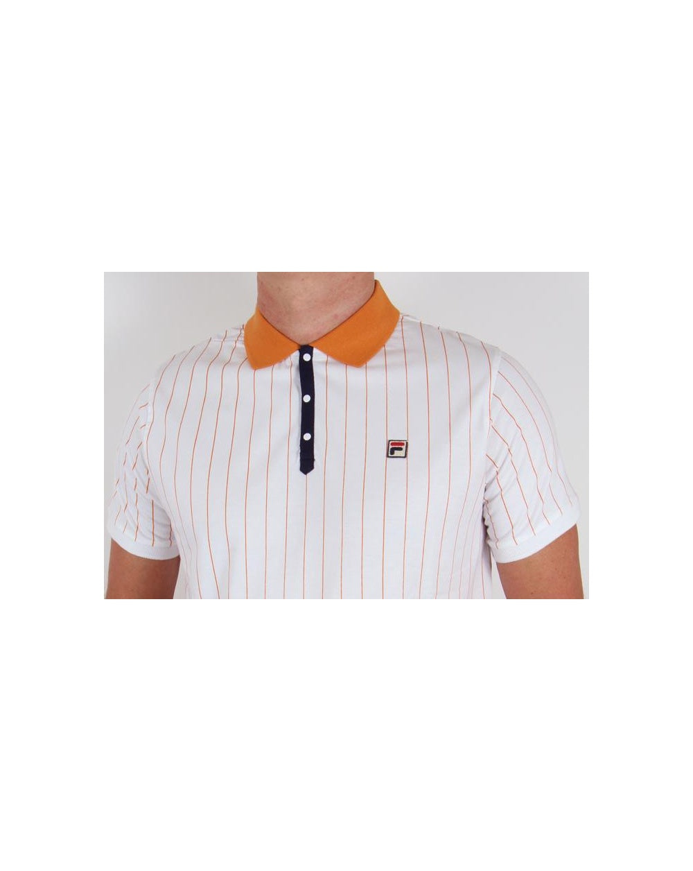 Fila Vintage Mk1 Settanta Poloshirt Weiß/Kupfer