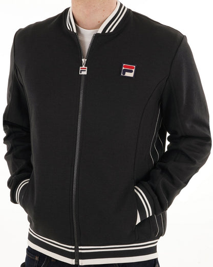 Fila Vintage MK1 Settanta Track Top Schwarz Weiß