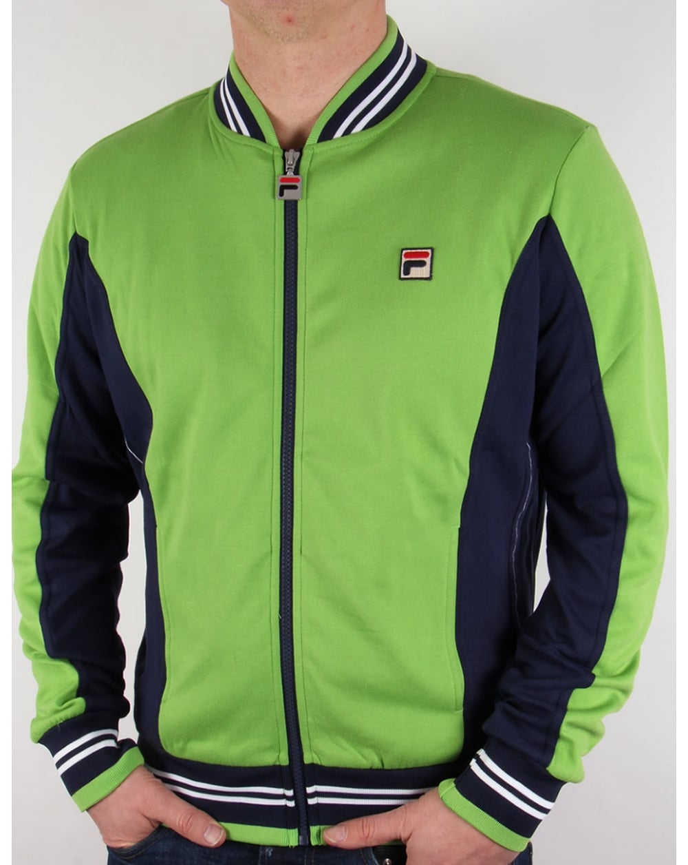 Fila Vintage Mk1 Settanta Track Top Kiwi Green/navy