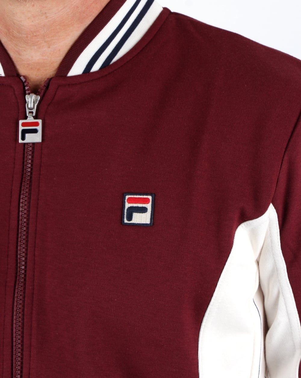 Fila Vintage Mk1 Settanta Track Top New Burgundy