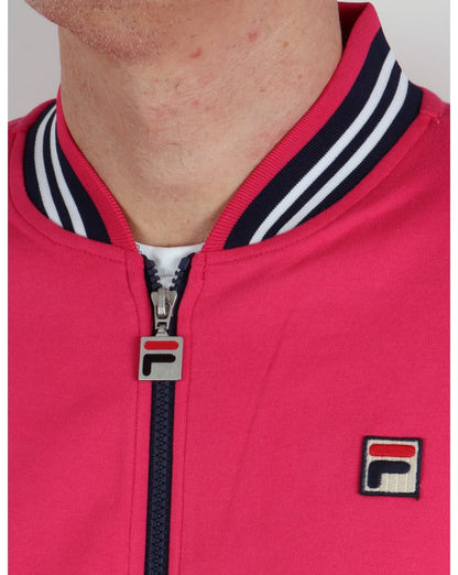 Fila Vintage Mk1 Settanta Trainingsjacke Himbeere/Marineblau