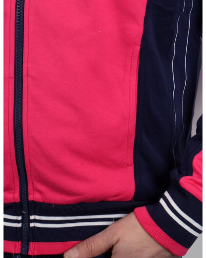 Fila Vintage Mk1 Settanta Trainingsjacke Himbeere/Marineblau