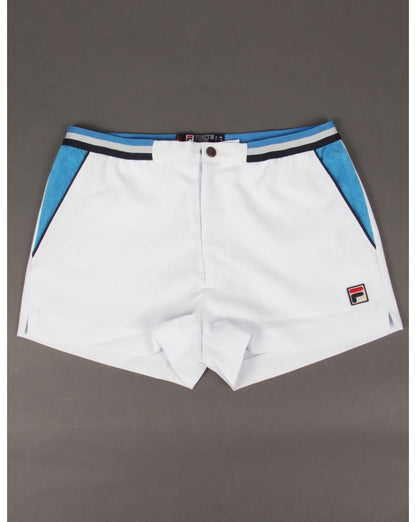 Fila Vintage Mk2 Settanta Shorts Weiß/Ozeanblau/Marineblau