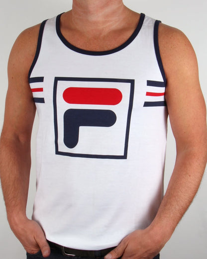 Fila Vintage Mondo Weste Weiß