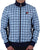 Fila Vintage Morgan Windowpane Track Top Sky Blue/Navy
