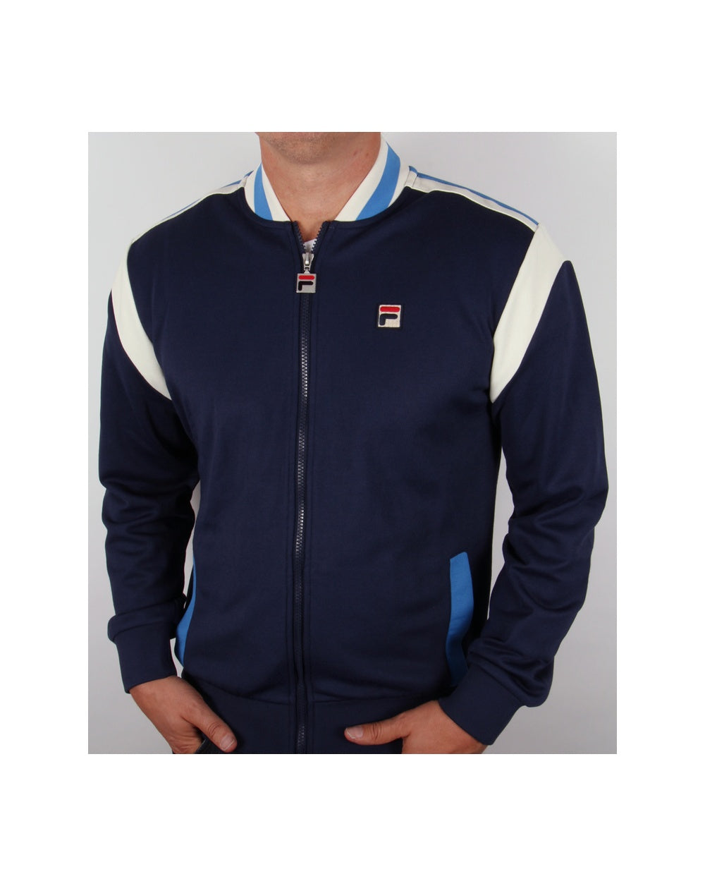 Fila Vintage Mot Trainingsoberteil Marineblau