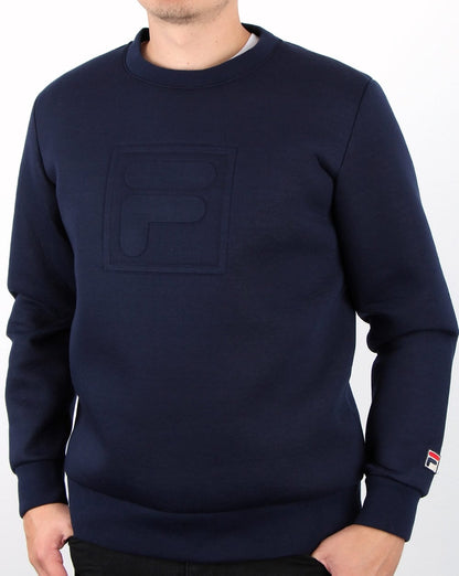 Fila Vintage Nardin Sweatshirt Marineblau