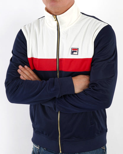 Fila Vintage Nash Trainingsjacke Marineblau/Off-White/Rot