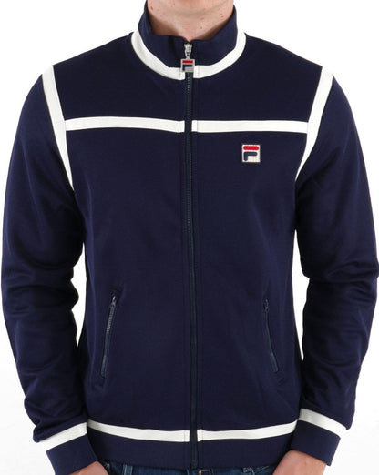 Fila Vintage Nate Trainingsjacke Marineblau/Off-White