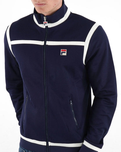 Fila Vintage Nate Trainingsjacke Marineblau/Off-White