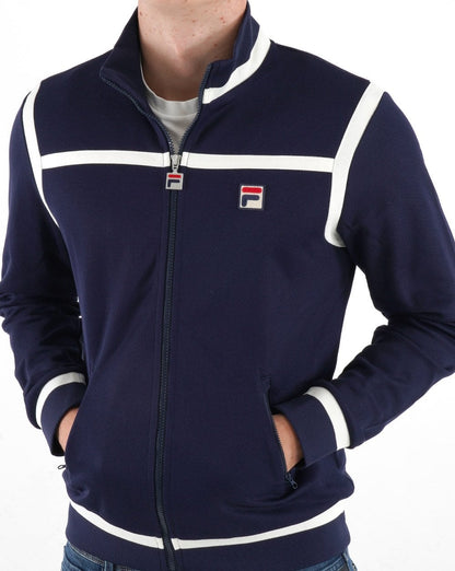 Fila Vintage Nate Trainingsjacke Marineblau/Off-White